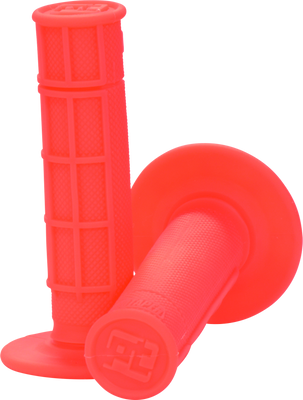 ProTaper Neon Red Half Waffle Grips - Custom PowerSports Handlebar Accessories