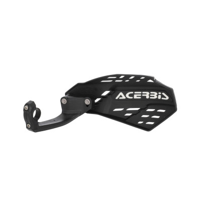 Acerbis Linear Vented Handguard - Black and White for Powersports Vehicles - Part 2987611007