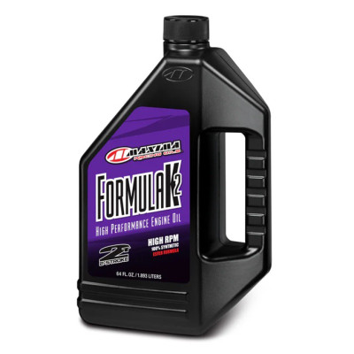 Maxima Formula K2 100% Synthetic Racing Premix 64oz - High-Performance 2-Stroke Engine Oil