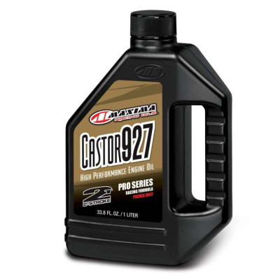 Maxima Castor 927 Racing Premix 1 Liter - High-Performance 2-Stroke Engine Oil for Powersports
