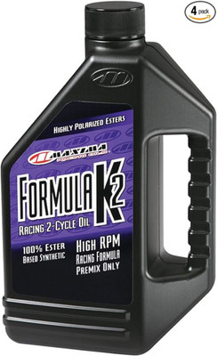 Maxima Formula K2 100% Synthetic Racing Premix 16oz for Powersports Engines