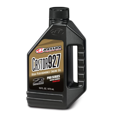 Maxima Castor 927 Racing Premix 16oz - Premium 2-Stroke Engine Oil for Powersports