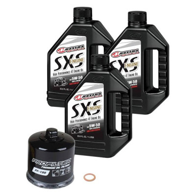 Maxima SXS Polaris Turbo Quick Change Kit with 10W-50 Synthetic Engine Oil and Premium Filter