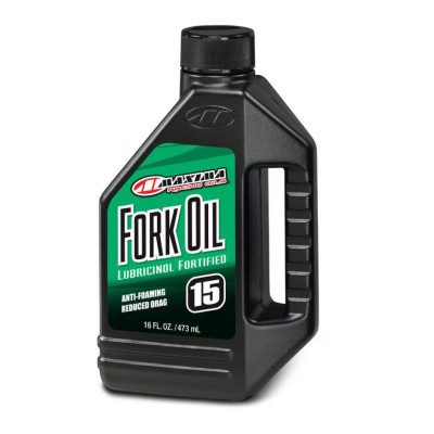 Maxima Fork Oil Standard Hydraulic 15WT - 16oz for Powersports Forks