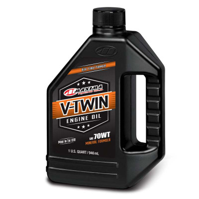 Maxima V-Twin Mineral 70W Engine Oil - 1 Quart for V-Twin Motorcycles
