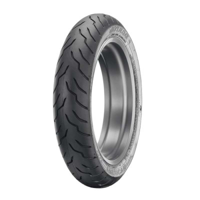 Dunlop American Elite front motorcycle tire 140 75R17 67V tubeless blackwall Harley Softail Fat Boy 45131663 Mad Lads Moto