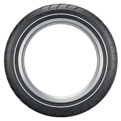 Dunlop American Elite front tire MT90B16 72H tubeless narrow whitewall Harley Heritage Softail Road King 45131353 Mad Lads Moto