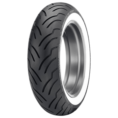 Dunlop American Elite rear tire 180 65B16 81H tubeless wide whitewall Harley Electra Glide Street Glide 45131150 Mad Lads Moto