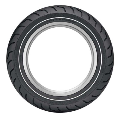 Dunlop American Elite rear tire MT90B16 74H tubeless narrow whitewall Harley Softail Heritage Road King 45131814 Mad Lads Moto