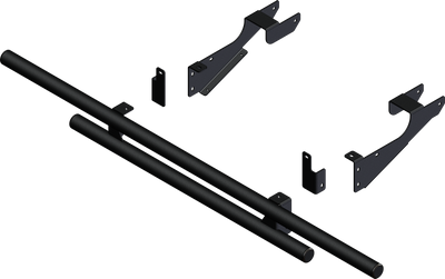 KFI 16+ Polaris Ranger 570 Crew Full-Size Double Tube Rear Bumper - Heavy-Duty Powersports Protection