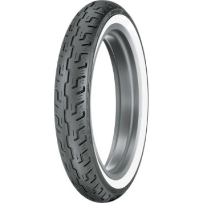 Dunlop D401 front motorcycle tire 100/90-19 57H wide whitewall tubeless bias ply cruiser street tire for Harley Sportster Dyna Softail 45064215 873-0223