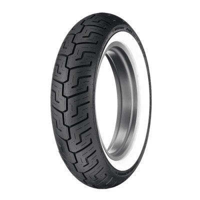 Dunlop D401 Rear Tire - 150/80B16 M/C 71H TL with Whitewall for Harley-Davidson Cruisers