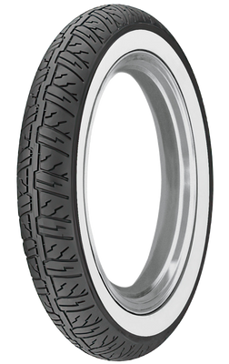 Dunlop Cruisemax Front Tire 130/90-16 M/C 67H TL with Wide Whitewall Design