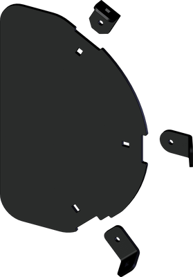 KFI Plow Side Shield Tapered - Compatible with KFI Pro-Series Straight Blades Part #105540