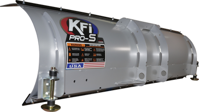 KFI UTV Straight Blade 66 inches - Heavy-Duty Steel Snow Plow with Adjustable Skid Pads