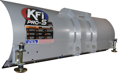 KFI ATV Straight Blade 60 in. - Heavy-Duty Steel Snow Plow with Adjustable Skid Pads