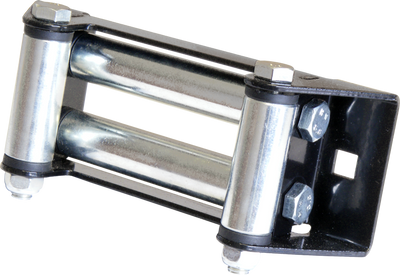 KFI Wide Roller Fairlead UTV-RF for Powersports Vehicles with Zinc Plated Rollers and Powder Coated Finish