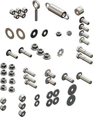 KFI Manual Lift Hardware Kit HK-101 for Powersports Equipment