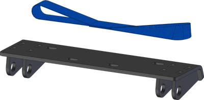 KFI 22-Older Massimo T-Boss 550/750 UTV Plow Mount - Durable Powder-Coated Metal Bead Blast Finish