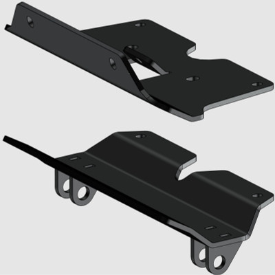 KFI 24+ Kawasaki Ridge 1000 UTV Plow Mount - Durable Metal Bead-Blasted Finish, Made in USA
