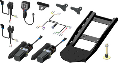 KFI Pro V-Plow System with Actuator Tube Kit and Remote - Part Number 106180-APH