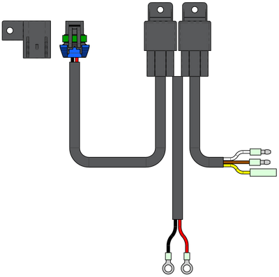 KFI ACT-HAR Power Sports Actuator Relay Harness Replacement for Hydraulic Actuators