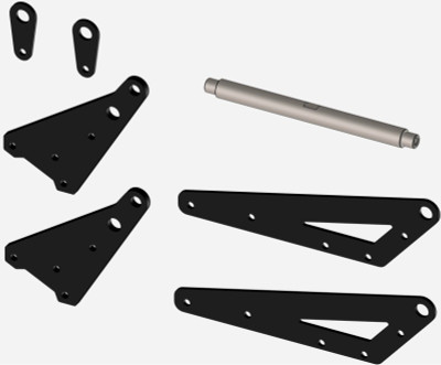 KFI Pro 2.0 Push Tube 5 Inch Leveling Kit for UTVs - Model 106325