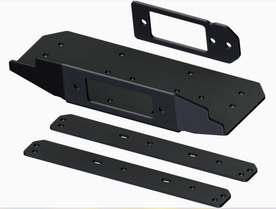 KFI 20+ Can-Am Defender XT HD7-HD10/ MAX Upper Winch Mount with 2-inch Receiver Hitch - Front Upper