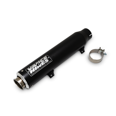 Vance & Hines 46746 Narrow Tire Softail Supersport Slip-On Exhaust for Harley Softail - Black Finish