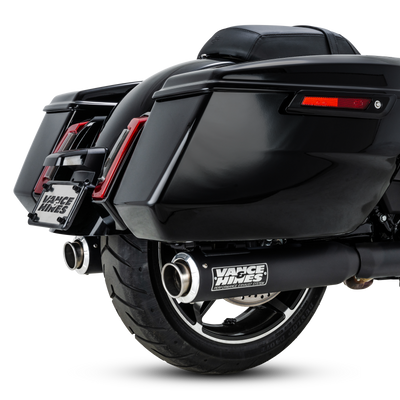 Vance & Hines Stainless 2-Into-1 Upsweep Exhaust System for Harley-Davidson Touring 17-24 - Part #46721