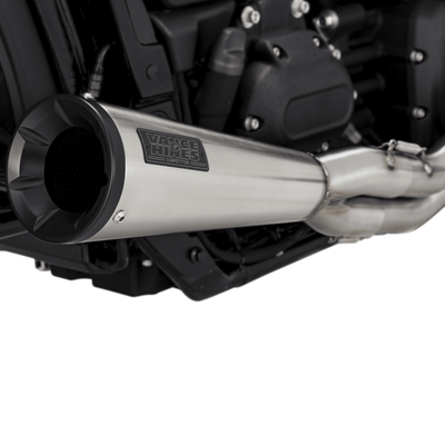 Vance & Hines HD Softail Fat Bob 2018-2022 Stainless Steel 2-into-1 Upsweep Exhaust with PCX Technology