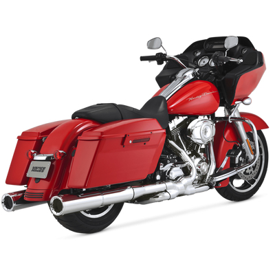 Vance & Hines HD Dresser 17-22 Hi-Output Slip-On Chrome Exhaust for Harley Davidson