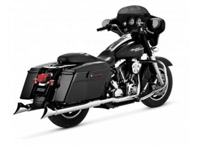 Vance & Hines HD Dresser Duals Part 16799 – True Dual Head Pipes with Power Chamber and PCX Technology for Harley Davidson Touring Models