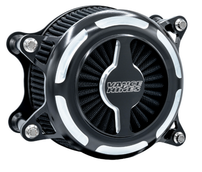 Vance & Hines HD Multi Fit VO2 Blade Intake with Black Contrast Finish and Patent Pending Force™ Velocity Stack