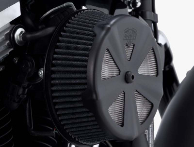 Vance & Hines VO2 Crown Intake Cover for Harley Davidson - Black or Chrome Finish