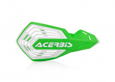 Acerbis X-Force Handguard - Green/White for Powersports Protection