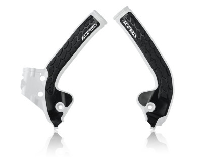 Acerbis 18+ KTM SX 85 / Husqvarna TC85 / GasGas MC85 Frame Guards - X-Grip White/Black