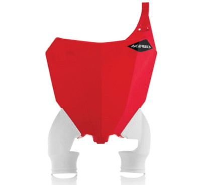 Acerbis 17-21 Honda CRF250R/RX, CRF450R/RX 2022 CRF450R-S Raptor Front Number Plate - Red/White