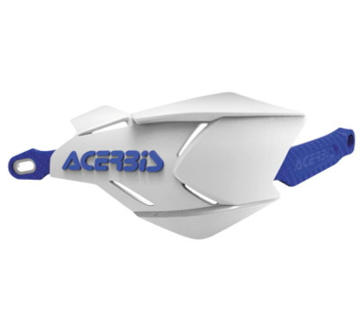Acerbis X-Factor Handguard - White/Blue for Extreme Enduro and Maxi-Enduro Riders