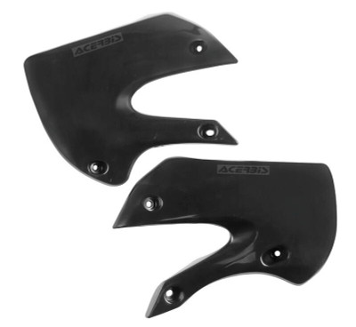 Acerbis Kawasaki/Suzuki KLX110, DRZ110, RM/KX65 Radiator Shroud in Black (Part #2043770001)