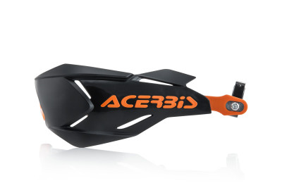 Acerbis X-Factory Handguard - Black and Orange for Powersports Vehicles