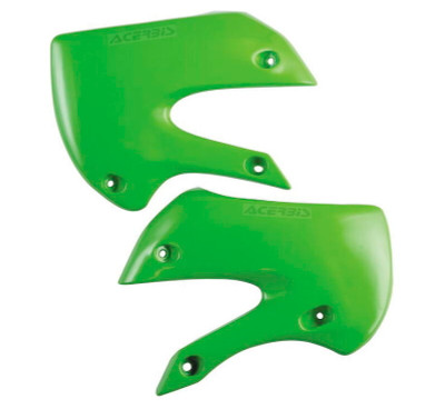 Acerbis Kawasaki/Suzuki KLX110/DRZ110 and RM/KX65 Radiator Shroud - Green, Part 2043770006