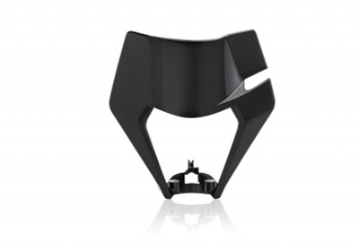 Acerbis KTM XCF-W, XC-W, EXC, and EXC-F Headlight Mask - Black (Part #2791500001)