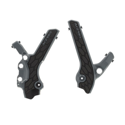 Acerbis 00+ Suzuki DRZ400E/S/SM Frame Guards X-Grip Gray/Black