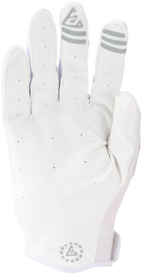 Answer Ascent Gloves White/Grey Small – Lightweight Premium Powersports Gloves with Superior Comfort and Mobility