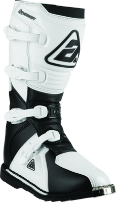 Answer AR1 Motocross Boots Black/White Size 7 – Durable and Lightweight Off-Road Footwear