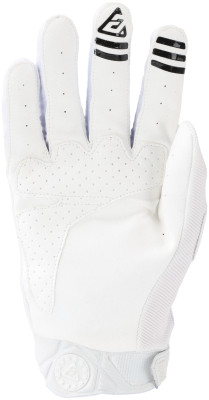 Answer Peak Gloves White/Black - Small | Lightweight Powersports Hand Protection