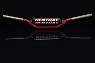 Renthal Twinwall Handlebar with Red Pad for Motocross - Part Number 998-01-RD-02-185