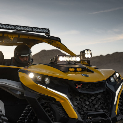 Baja Designs Can-Am Maverick R 10-inch OnX6+ Shock Tower Kit - Clear