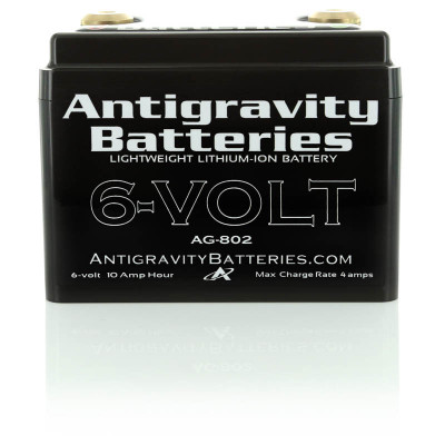 Antigravity Batteries AG-802 6-volt 8-cell ultra-lightweight lithium-ion vintage motorcycle battery